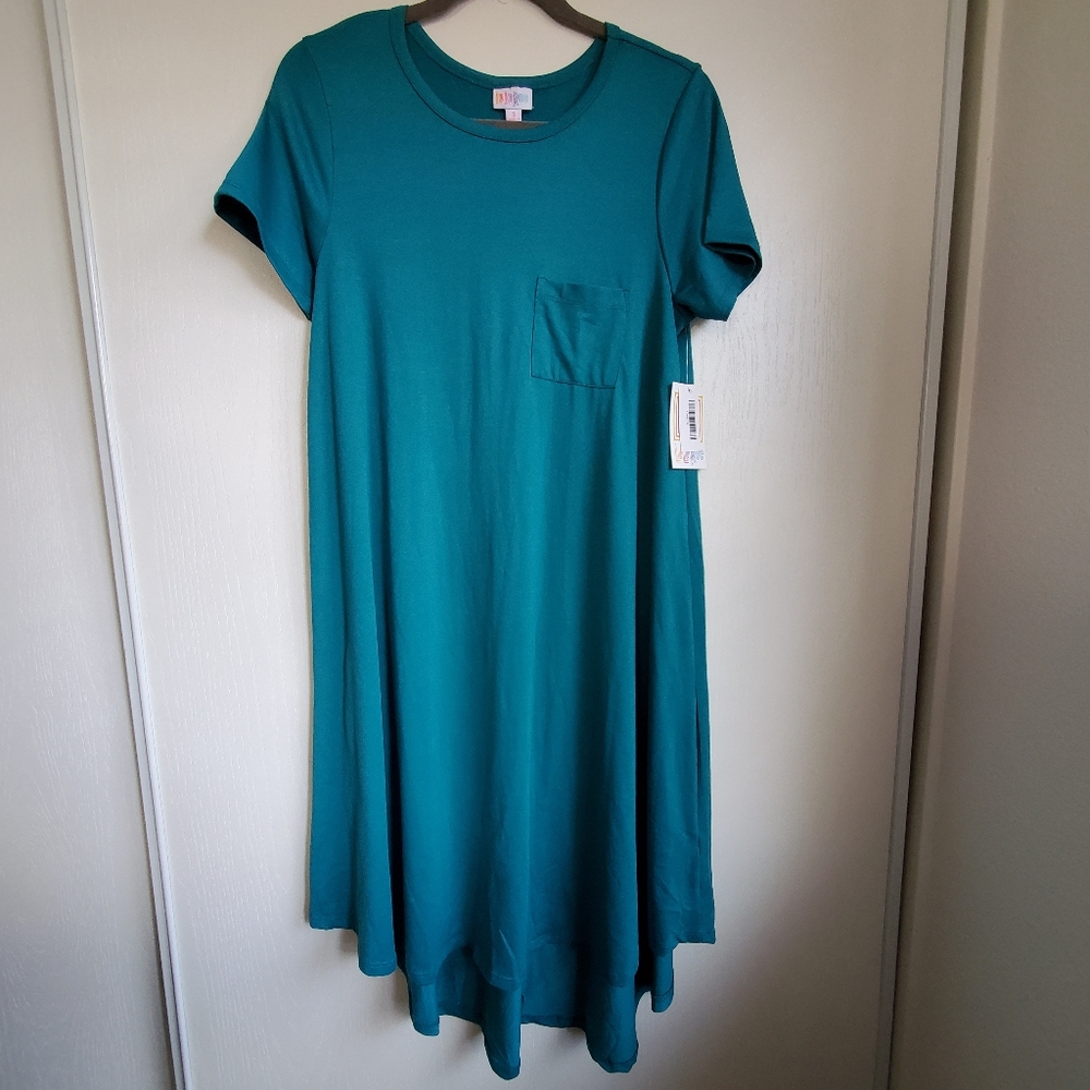 NWT Teal Swing dress with Pocket Lularoe Carly